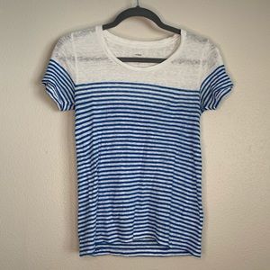J Crew | Striped Linen Tee